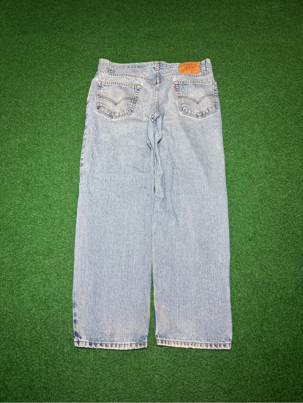 Levis 550 Relaxed 36x30 Jeans Vintage Y2K Baggy Grunge Light Wash Denim